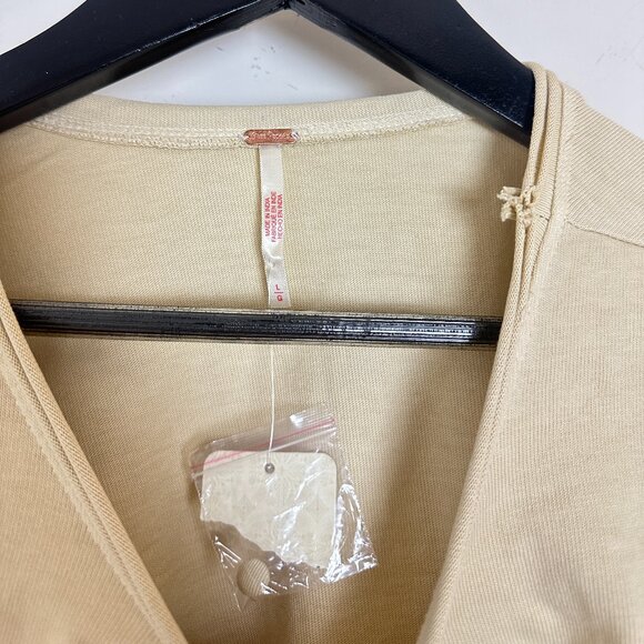 FREE PEOPLE Rae Waist Cutout Asymmetric Dress in Summer Khaki Size Large - Picture 6 of 14